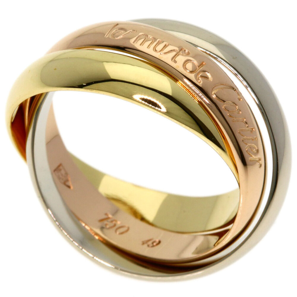 CARTIER 18k Gold Trinity Ring #49
